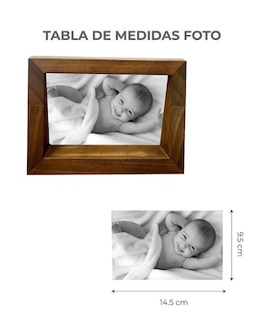 Portarretrato Invigorate Lifestyle de madera para 1 foto