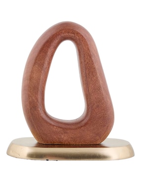 Figura decorativa N Narrative de madera