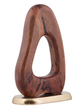 Figura decorativa N Narrative de madera