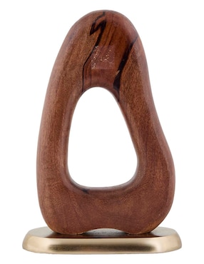 Figura decorativa N Narrative de madera