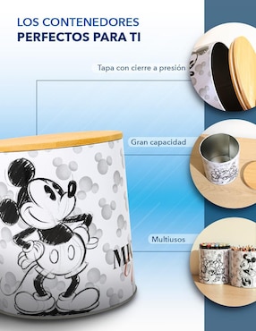 Caja Gairet Mickey Mouse cilindro con 3 piezas piezas