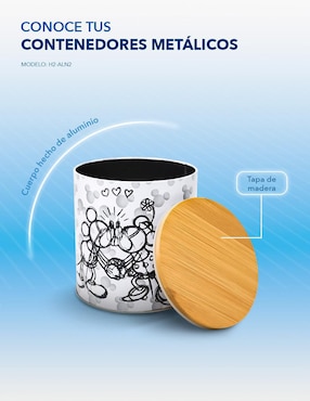 Caja Gairet Mickey Mouse cilindro con 3 piezas piezas