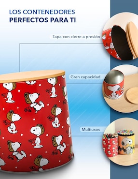 Set caja Gairet Snoopy cilindro con 3 piezas