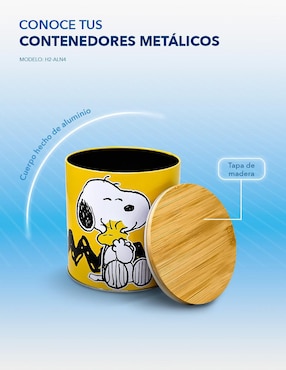 Set caja Gairet Snoopy cilindro con 3 piezas