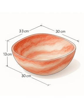 Bowl Saffron Looms de resina