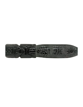 Escultura asimétrico Tlacaelel Mx Obsidiana de vidrio