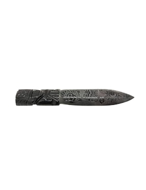 Escultura asimétrico Tlacaelel Mx Obsidiana de vidrio