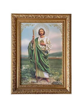 Cuadro San Judas Tadeo técnica polioleo Encuadro Mx
