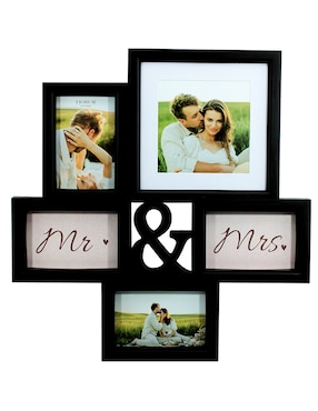 Portarretrato Fiorum Verona de plástico para 5 fotos