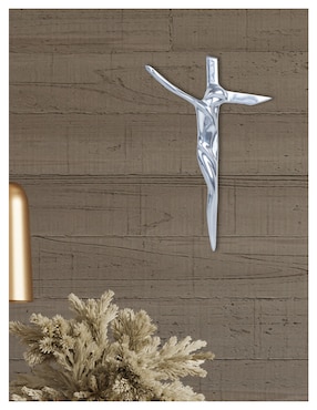 Crucifijo de cruz Cristo Casa Pewter
