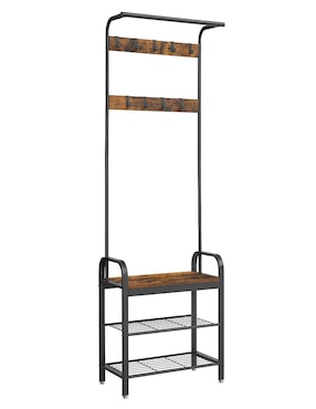 Perchero de piso Songmics Home Dacey de madera 9 ganchos