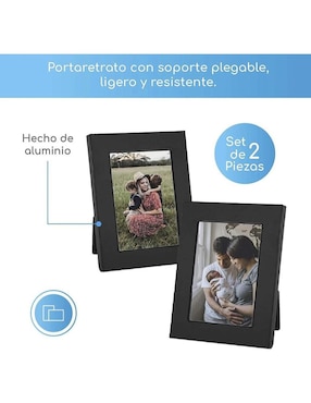 Set de portarretrato Ofidosel de aluminio