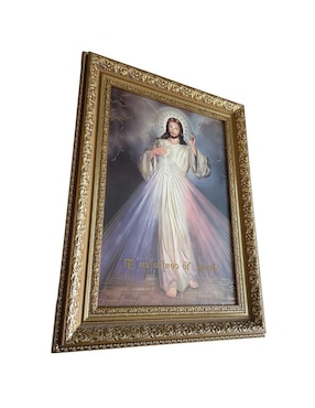 Cuadro Señor de la misericordia técnica polioleo Encuadro Mx