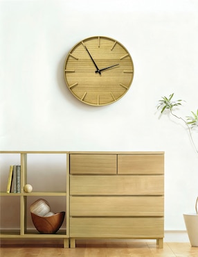 Reloj de pared Haus Oasis Floral de madera