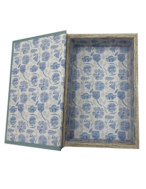 Caja decorativa con set Haus Oasis Floral rectangular con 2 piezas