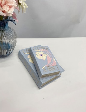 Caja decorativa con set Haus Flower Market rectangular con 2 piezas