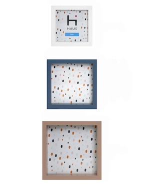 Set portarretrato Haus Kids de MDF para 1 foto