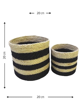 Set cesto multiusos Haus Naturally de yute