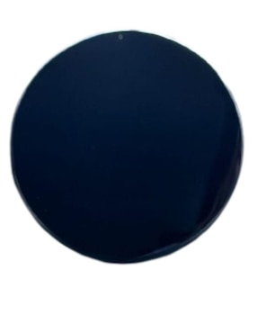 Escultura circular Tlacaelel Mx Obsidiana Negra de vidrio