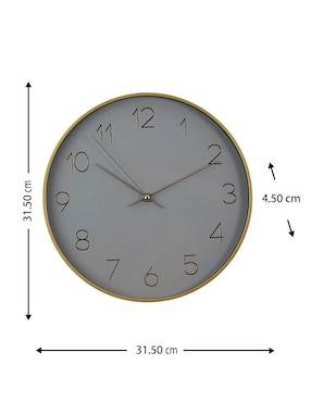 Reloj de pared Concepts Life Voltaire de plástico