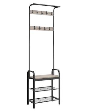 Perchero de piso Songmics Home Dacey de metal 9 ganchos