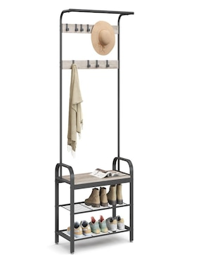 Perchero de piso Songmics Home Dacey de metal 9 ganchos