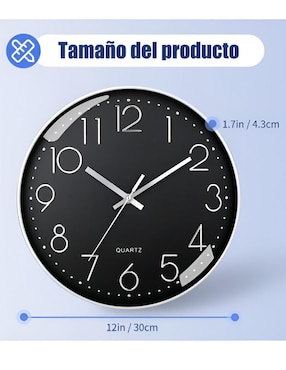 Reloj de pared Xtellar de plástico