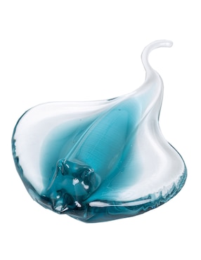 Figura decorativa de mantarraya N Narrative Fish de vidrio