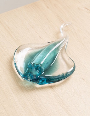 Figura decorativa de mantarraya N Narrative Fish de vidrio