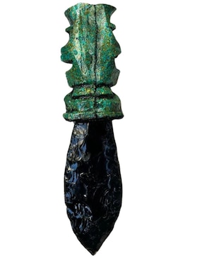 Figura de daga Tlacaelel Mx de vidrio