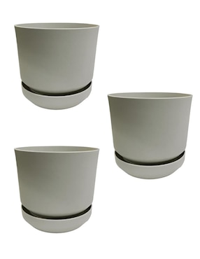 Set maceta Xtellar de plástico