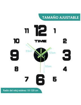 Reloj de pared Xtellar de plástico
