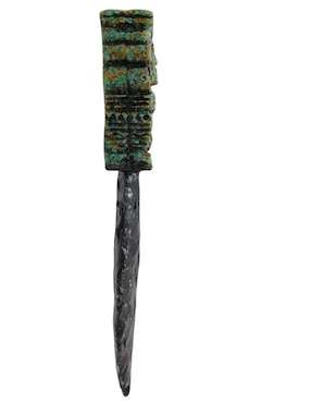 Figura de daga Tlacaelel Mx de vidrio