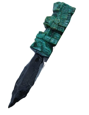 Figura de daga Tlacaelel Mx de vidrio