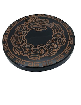 Figura circular Tlacaelel Mx de vidrio
