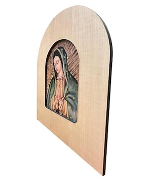Retablo de Virgen de Guadalupe Estampa Italiana Religioso de MDF
