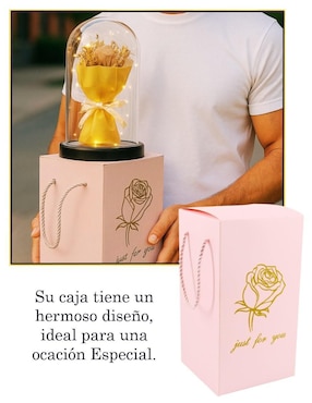 Figura de flor Cm-Top Ramo de Rosas Amarillas con luces LED
