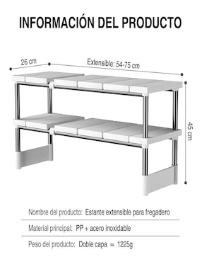 Organizador de utensilios cocina armable Belug