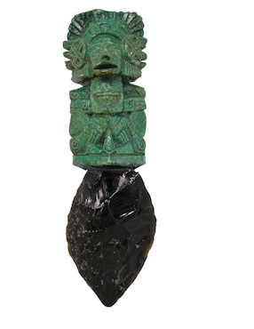 Figura decorativa de daga Tlacaelel Mx de vidrio