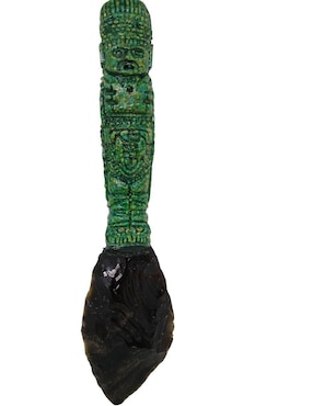Figura decorativa de daga Tlacaelel Mx de vidrio