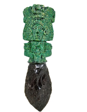 Figura decorativa de daga Tlacaelel Mx de vidrio