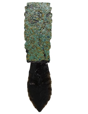 Figura decorativa de daga Tlacaelel Mx de vidrio