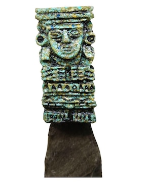 Figura decorativa de daga Tlacaelel Mx de vidrio