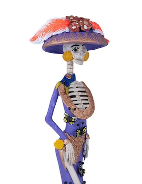 Escultura de calavera Casa de las Artesanías de Michoacán Catrina