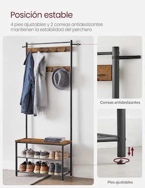Perchero de piso Songmics Home Dacey 8 ganchos