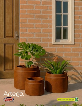 Set maceta Artego Corten Steel