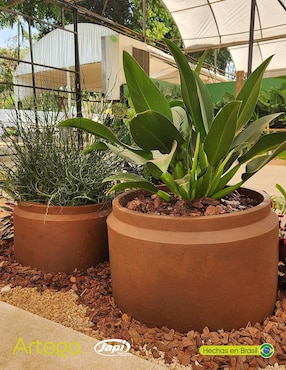Set maceta Artego Corten Steel