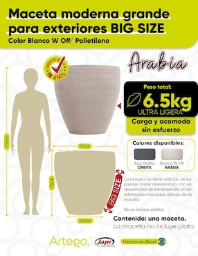 Maceta Artego Arabia