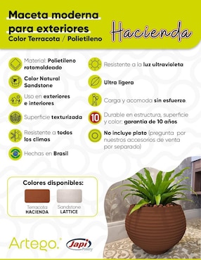 Maceta Artego Hacienda