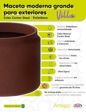Maceta Artego Villa Ultra Ligera Japi